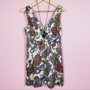 Boho Paisley Mini Dress